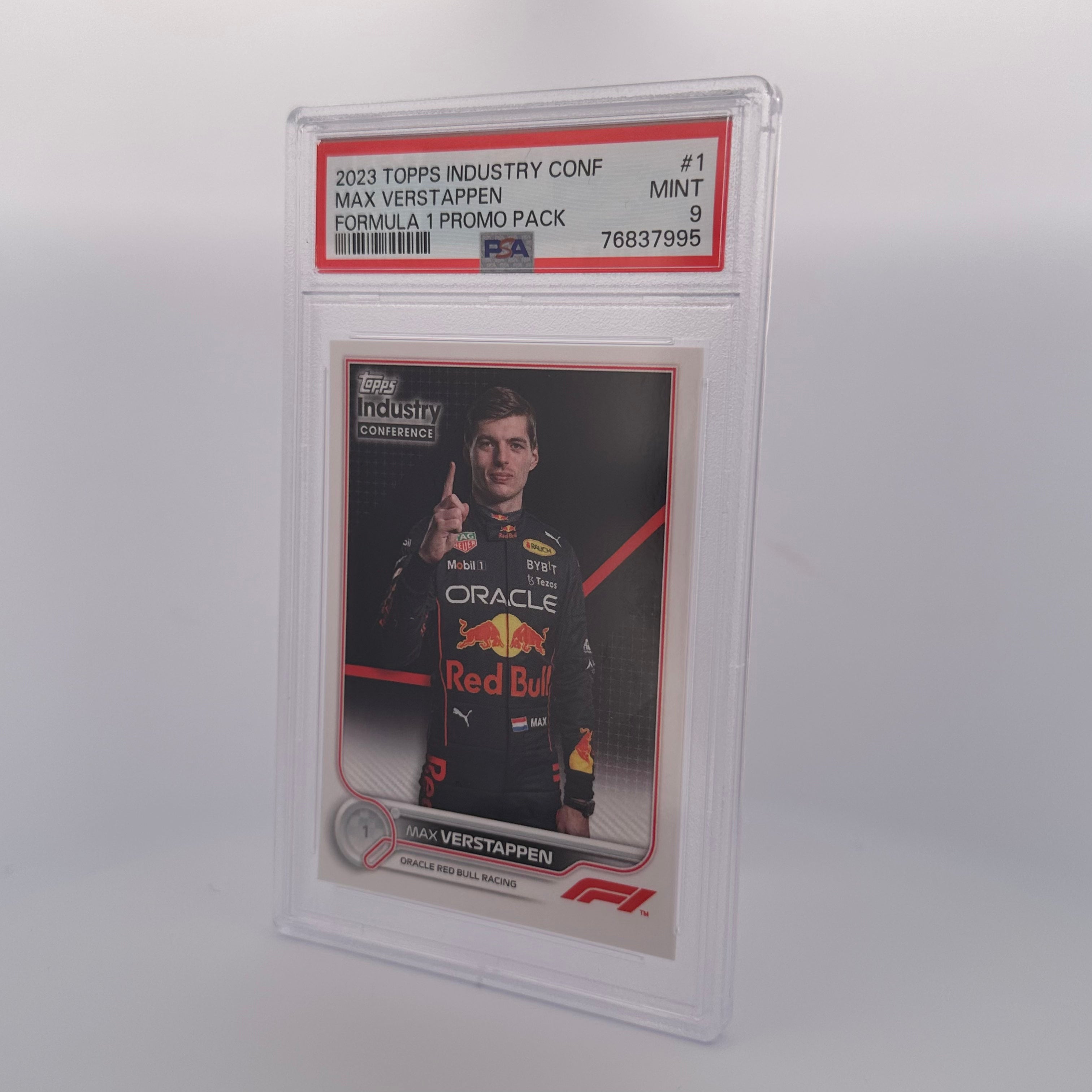 PSA 9 Graded MAX VERSTAPPEN #1 Industry Conference Promo Pack - Rare Collectible Trading Card for F1 Fans & Sports Memorabilia Enthusiasts