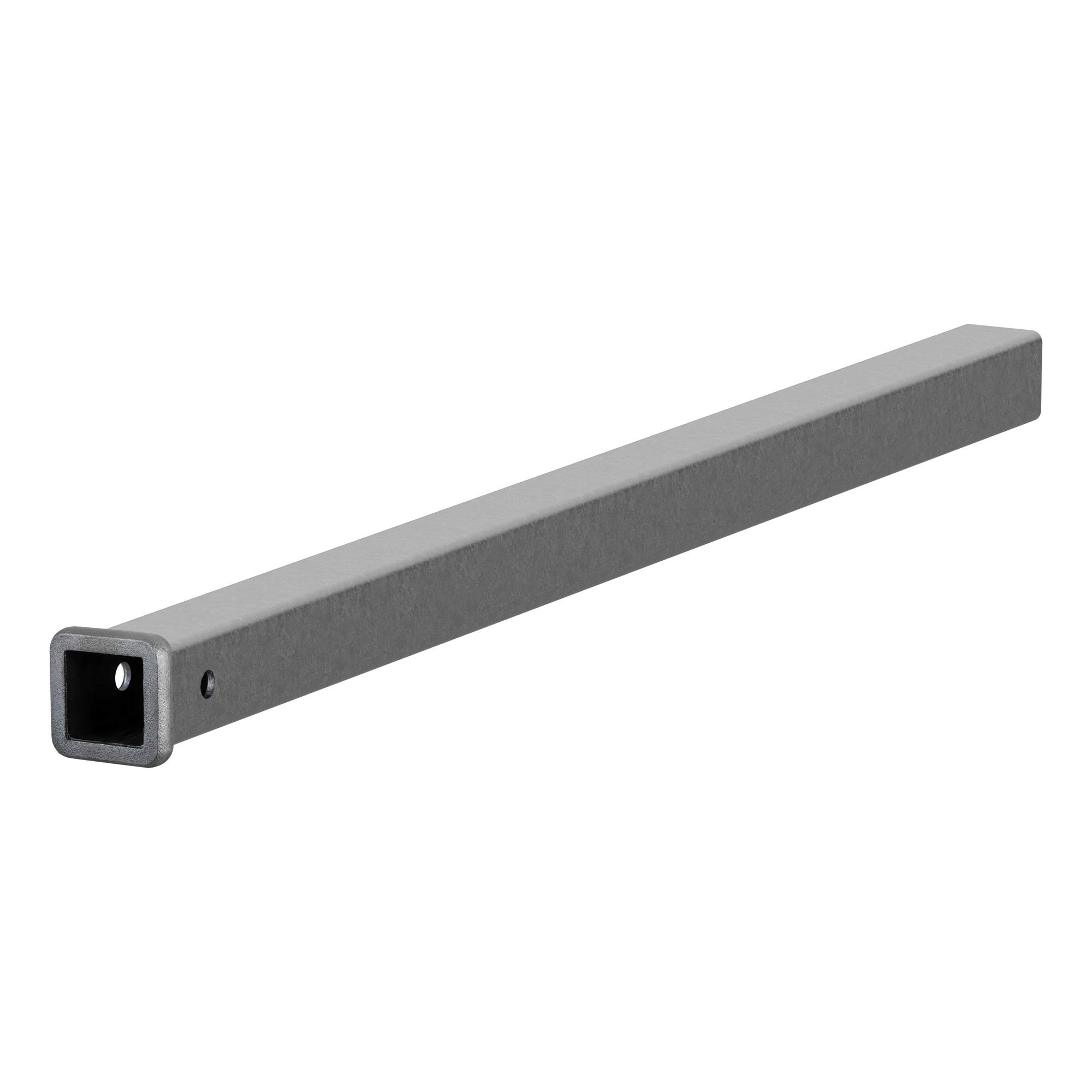 CURT 49480 2-Inch x 48-Inch Weld-On Raw Steel Trailer Hitch Receiver Tube - Heavy Duty Towing Solution for Trailers, Boats & RVs