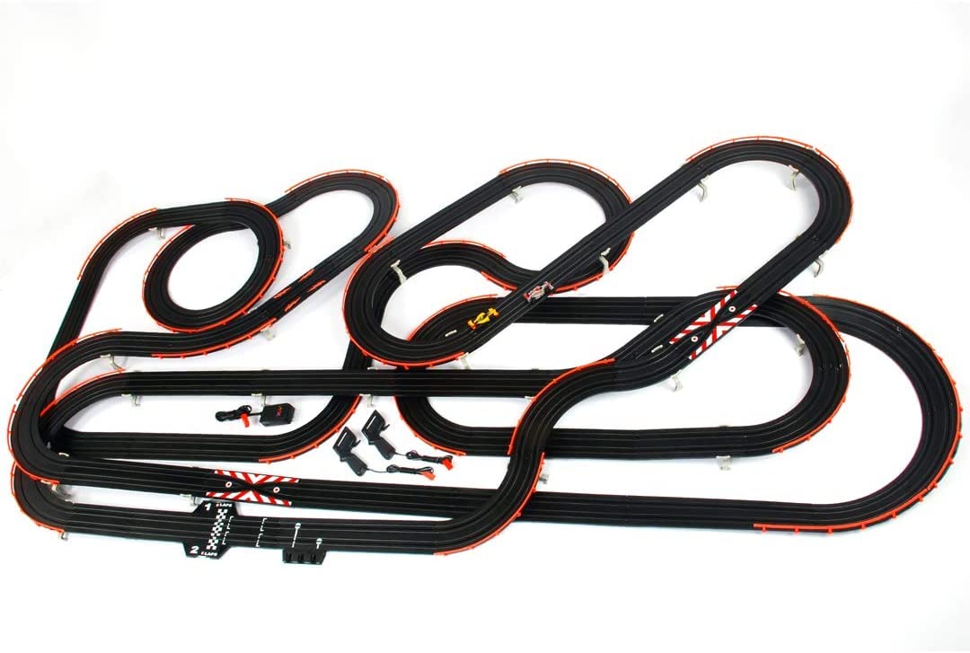 AFX 22020 Giant Raceway HO Scale Electric Slot Car Set - High-Speed Racing Toy for Kids & Adults - Perfect for Home, Office & Game Room Entertainment