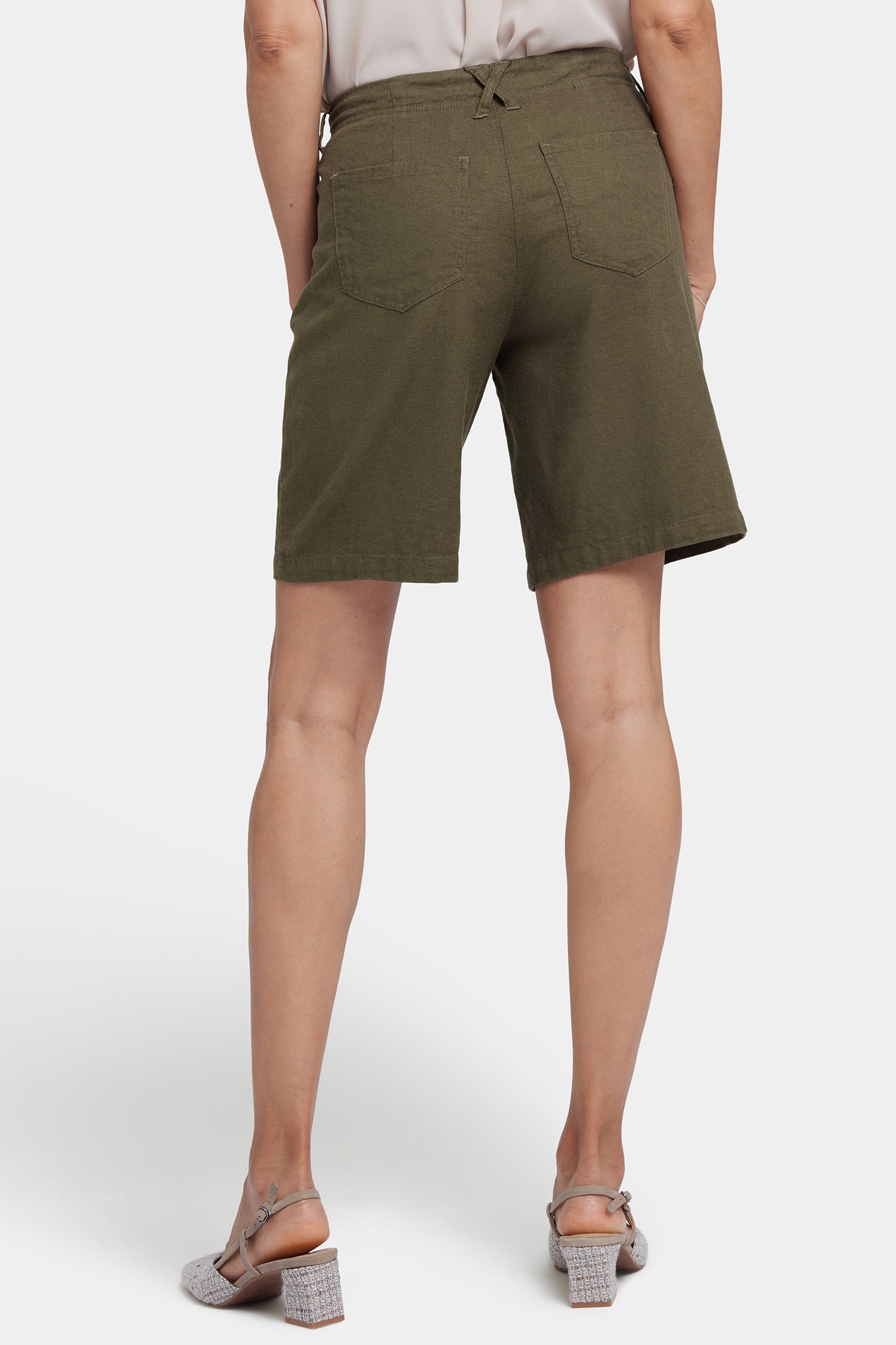 Bay Leaf Men's 5 Pocket Bermuda Shorts - Comfortable Casual Summer Shorts for Outdoor Activities, Travel & Beach