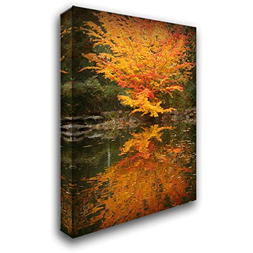Vitaly Geyman Fall Bouquet II - 16x24 Stretched Canvas Wall Art, Hand-Painted Floral Oil Painting, Ready to Hang - Perfect for Living Room, Bedroom & Office Decor