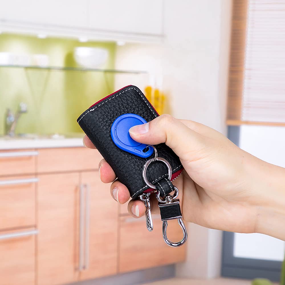 Vintage First Layer Cowhide Leather Car Key Case Holder for Men & Women - Durable Key Pocket Bag for Car, Home & Office Organization