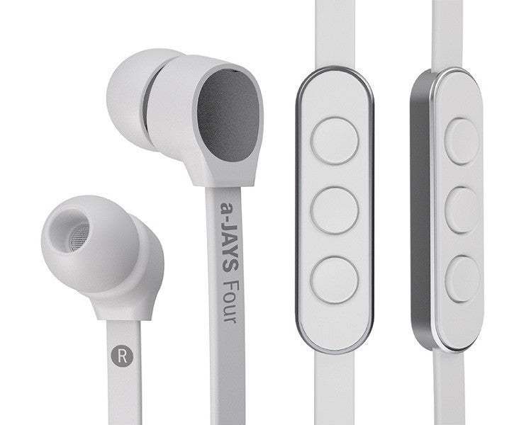 JAYS Four Premium In-Ear Headphones with High-Fidelity Sound - Perfect for Running, Gym, and Commuting
