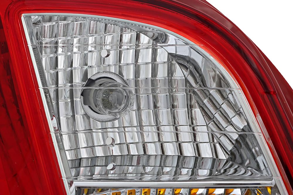 Kia Rio Tail Lights Lamps Set - Compatible with 2006 2007 2008 2009 Models - Left & Right Side Replacement - Perfect for Night Driving and Enhanced Vehicle Safety