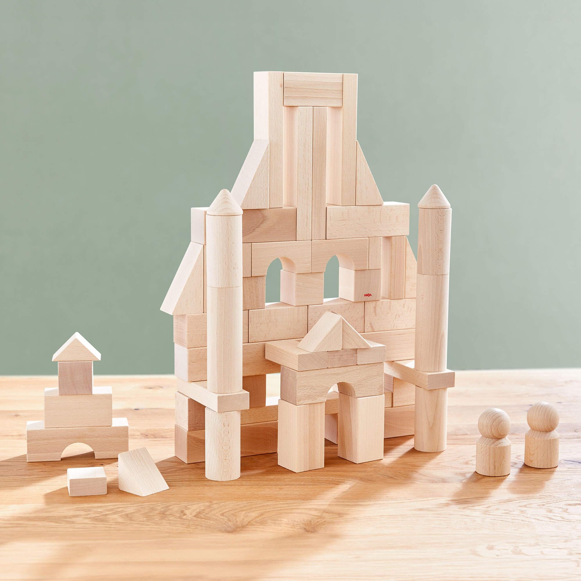 HABA Large Basic Building Blocks Starter Set - 80 Piece Educational Construction Toy for Kids Ages 3+ | STEM Learning, Creative Play & Early Childhood Development | Perfect for Preschool, Daycare & Home Playrooms