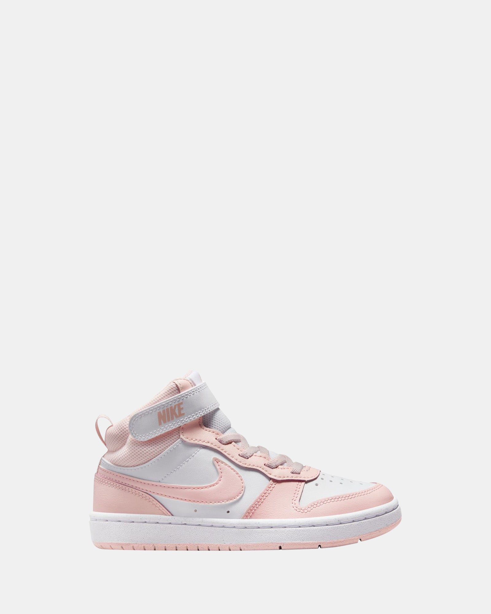 Nike Court Borough Mid 2 Premium Sneakers for Men & Women - White/Echo Pink - Retro Basketball Shoes for Casual Wear, Street Style & Gym Training
