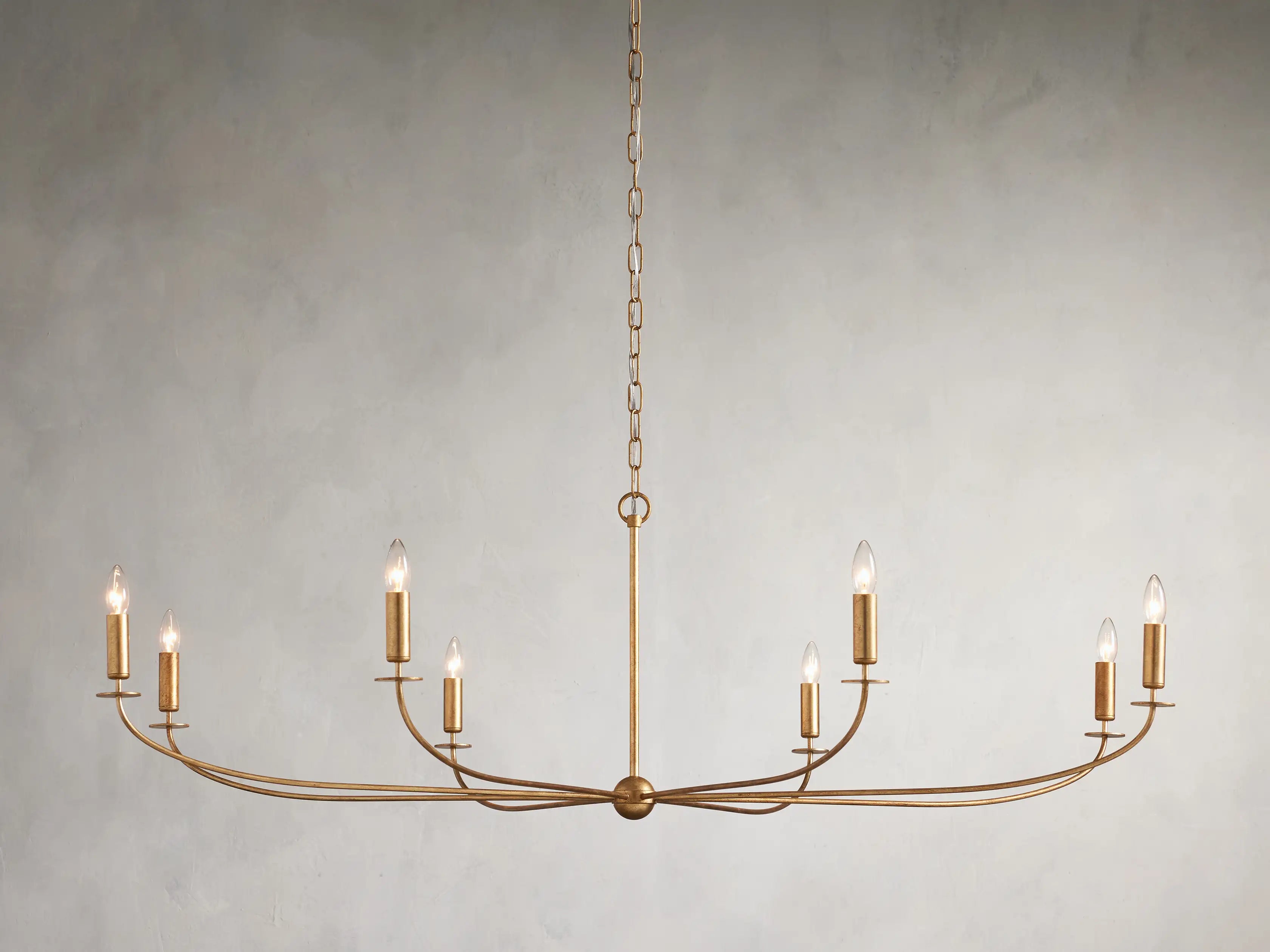 Arnela Round Chandelier - Modern Crystal Ceiling Light Fixture for Dining Room, Bedroom, Living Room | Elegant Home Decor Lighting for Weddings & Interior Design