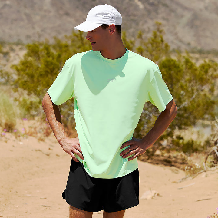 RX Men's Ice Feather Short Sleeve 2.0 - Lightweight Cooling Performance Shirt for Summer Workouts, Running & Outdoor Activities