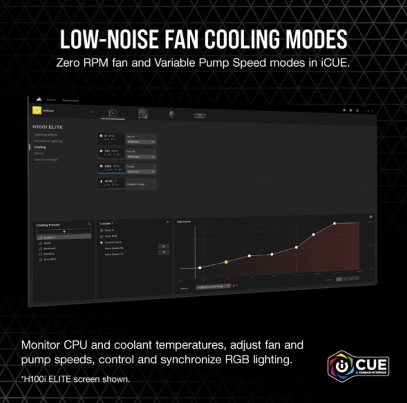Corsair iCUE H100i RGB Elite Liquid CPU Cooler - 240mm Radiator, 120mm AF Elite Fans, 16 RGB LEDs, iCUE Software Control - Compatible with Intel LGA 1700/1200/115X/2066 & AMD AM4 Sockets - High Performance Cooling for Gaming PCs & Workstations