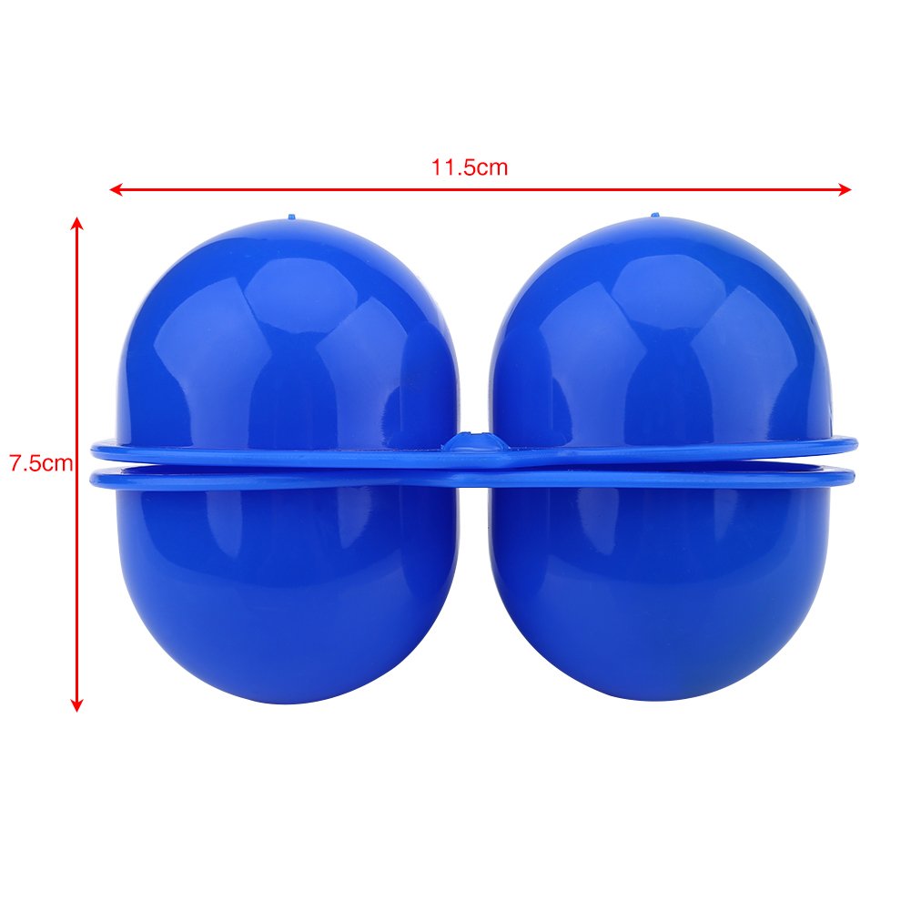 Portable Egg Storage Container for Camping & Hiking - 2 Egg Holder Case with Secure Lids, Compact Kitchen Organizer for Outdoor Adventures & Home Use (Blue) - Perfect for Picnics, Travel & Daily Cooking