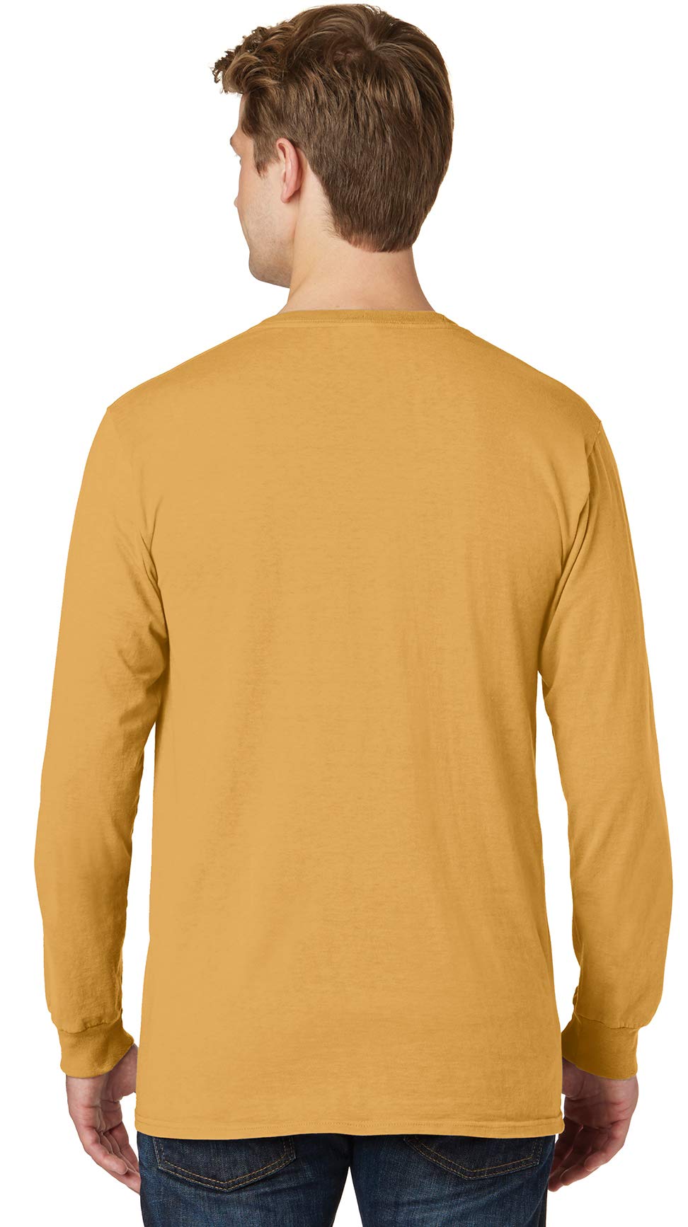 Men's White Manu Bay Logo Long Sleeve T-Shirt - Medium Size, Merlot Color - Casual Wear, Street Style & Everyday Comfort