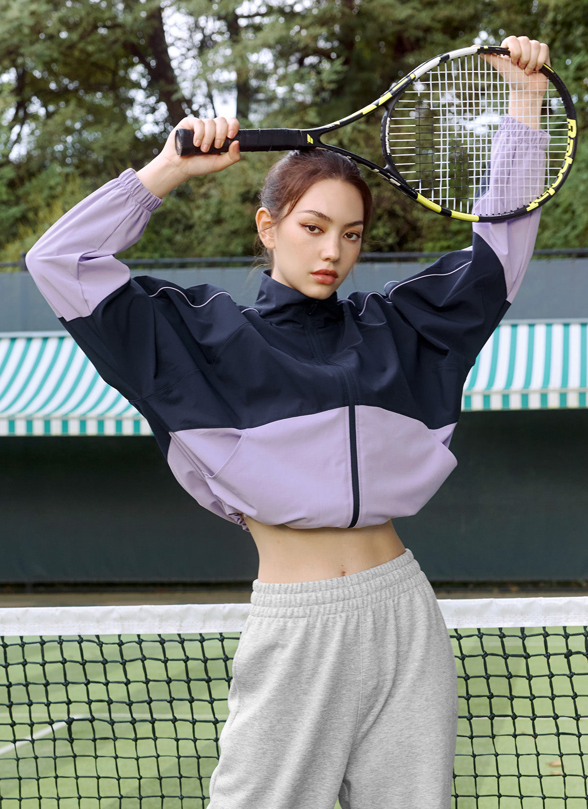 Stylish Color Block Windbreaker Jacket for Men & Women - Lightweight, Water-Resistant Outdoor Coat for Running, Hiking & Travel