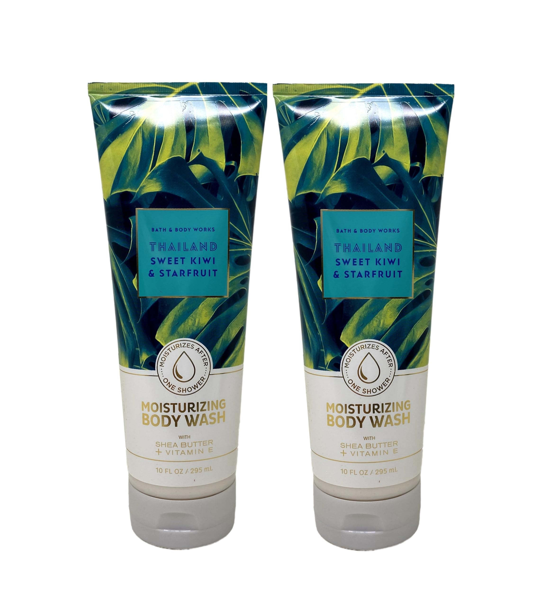 Sweet Kiwi & Starfruit Moisturizing Body Wash - Pack of 2 | Bath & Body Works Thailand | Hydrating Shower Gel for Soft Skin - Perfect for Daily Use & Spa Days
