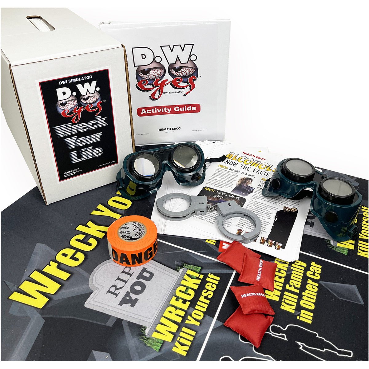 DW Eyes Game Kit with Goggles - Fun Family Party Game for Kids & Adults - Perfect for Birthday Parties, Game Nights & Indoor Activities