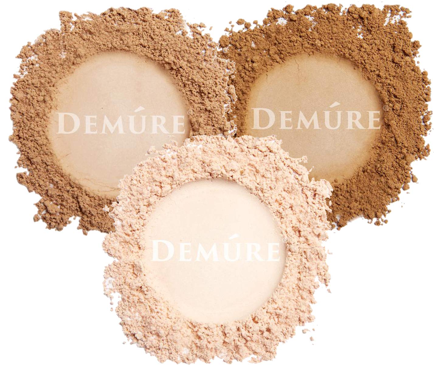 Demure Mineral Makeup Finishing Powder - Dark Shade Loose Face Setting Powder for Professional Makeup | Oil Control & Long-Lasting Wear for Daily Use & Special Occasions