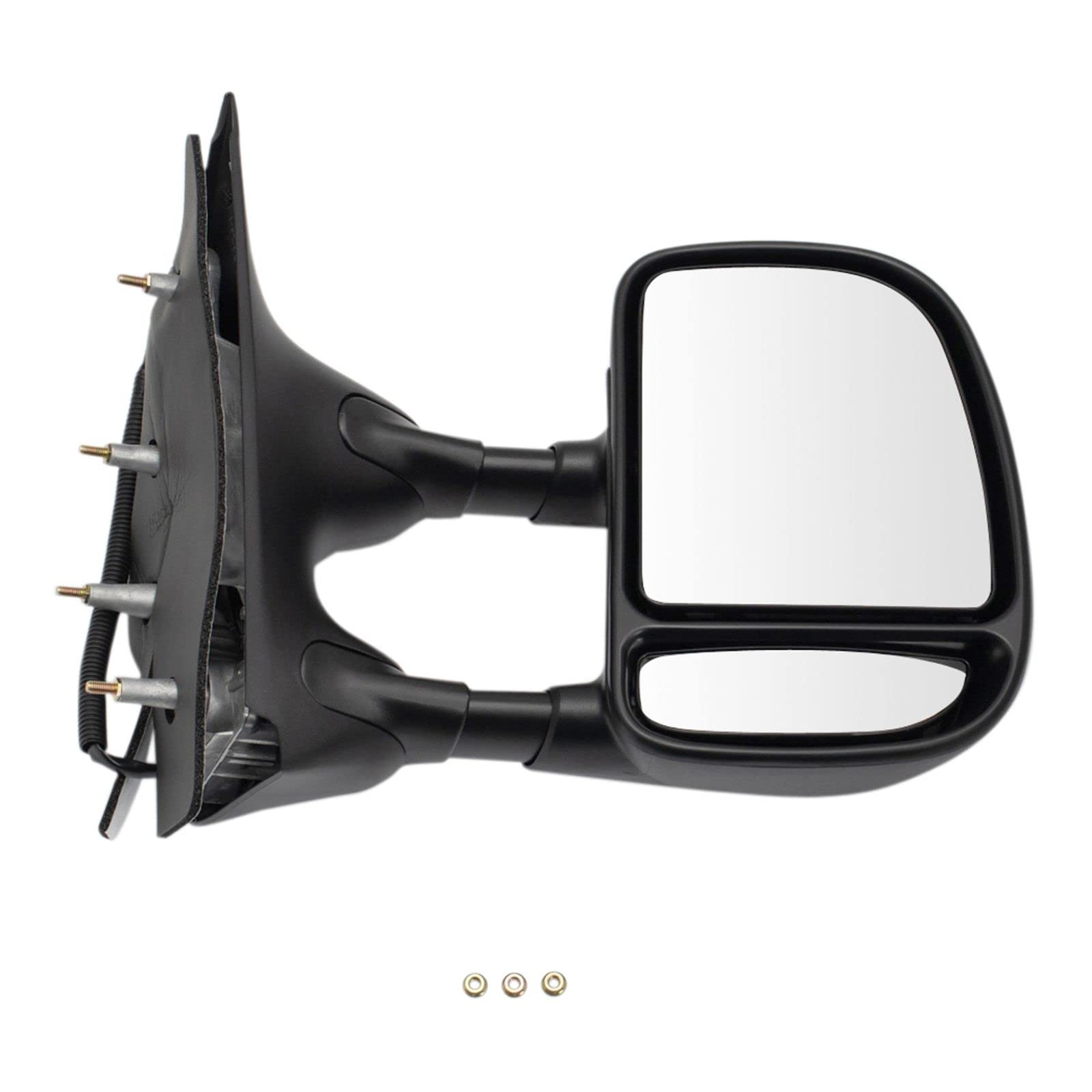 Heavy Duty Towing Power Side View Mirrors Pair Set Compatible with 2002-2008 Ford Econoline Van - Perfect for Enhanced Visibility While Towing Trailers or Large Loads