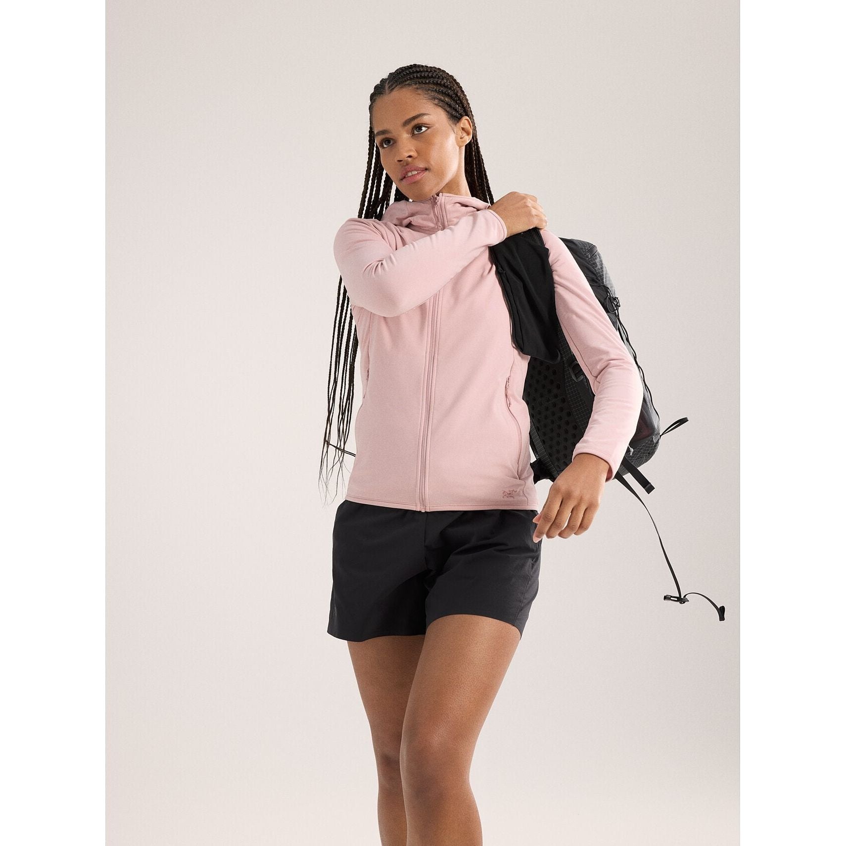 Arc'teryx Women's Kyanite Lightweight Hoody Jacket - Breathable Fleece Pullover for Hiking, Camping & Outdoor Activities