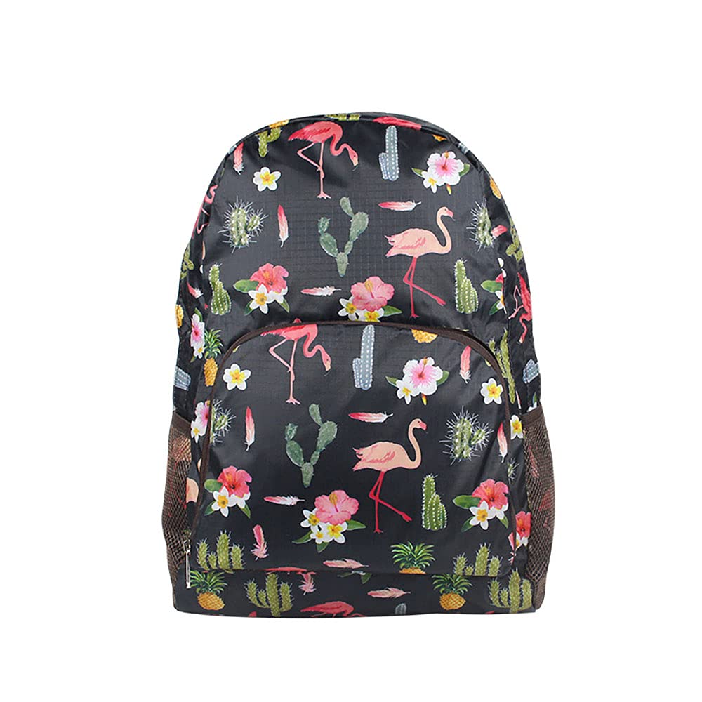 CLCL Lightweight Waterproof Foldable Backpack for Women - Large Black Hiking & Camping Backpack - Perfect for Outdoor Adventures, Travel & Daily Commute