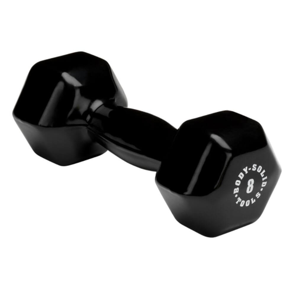 Body Solid BSTVD Vinyl Dumbbells - Premium Home Gym Equipment for Strength Training & Fitness Workouts - Perfect for Home Gym, CrossFit, and Weightlifting