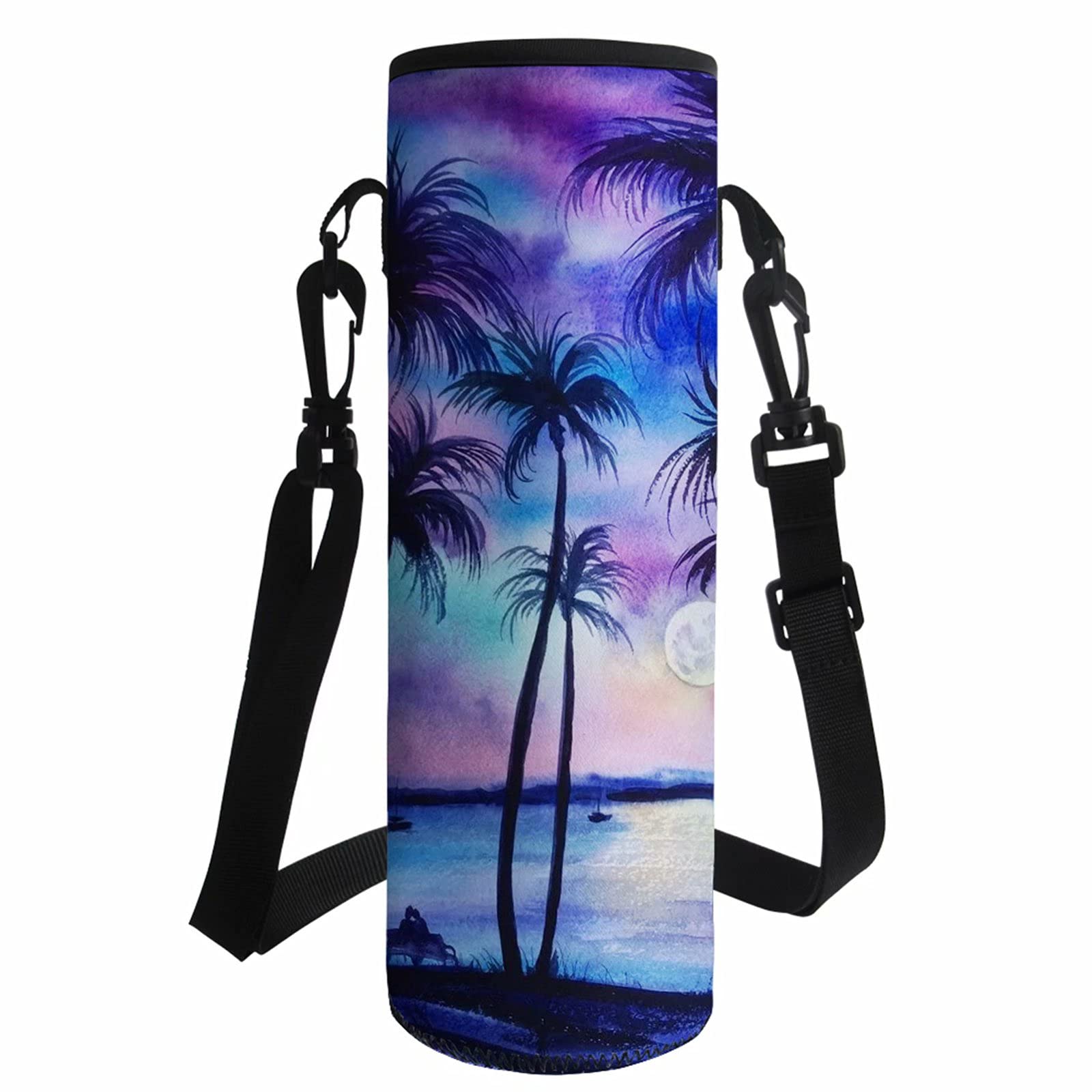 Forchrinse Cute Llama Water Bottle Sling - Neoprene Insulated Carrier Bag for Kids & Girls - Perfect for School, Sports, and Outdoor Adventures