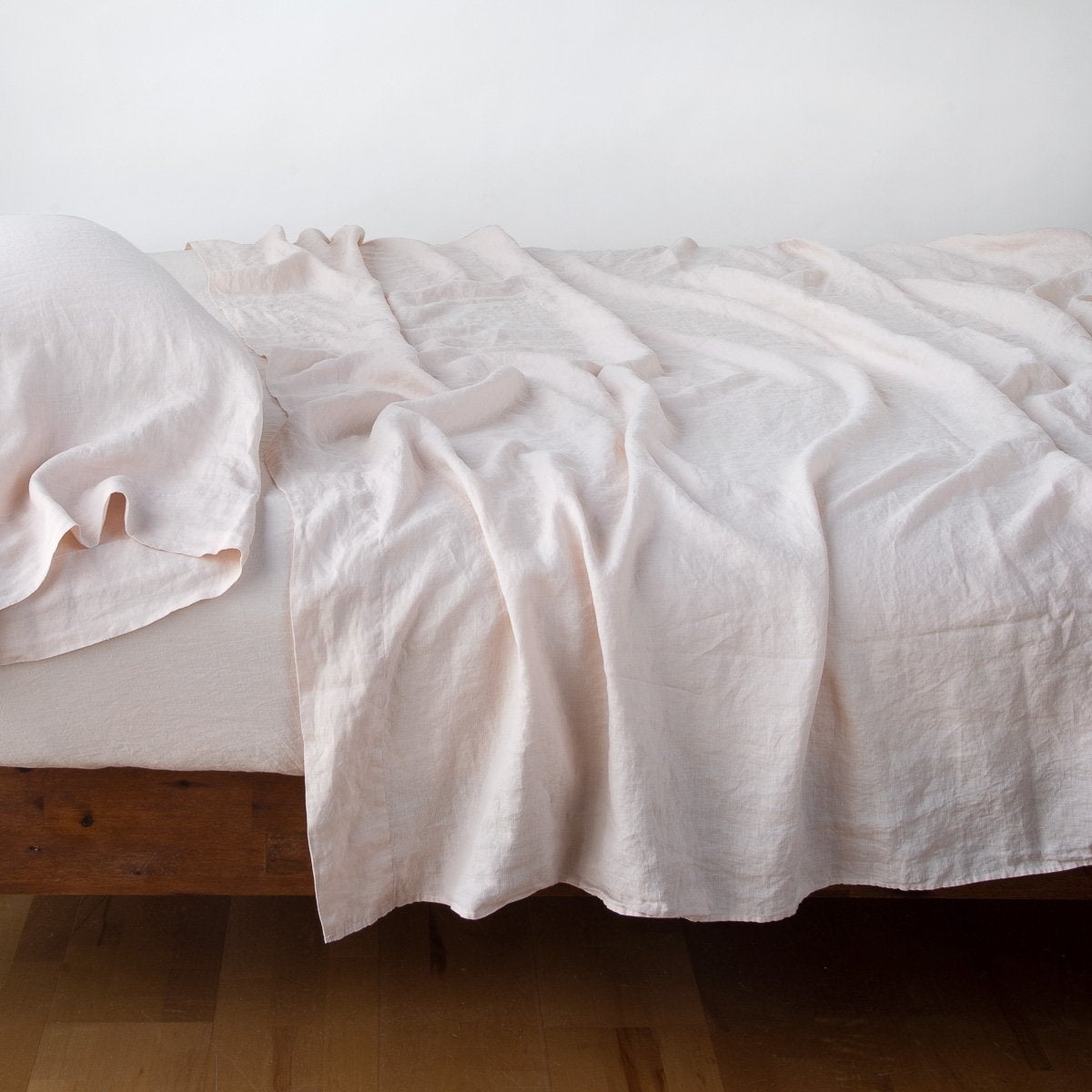 Premium 100% Linen Fitted Sheet - Queen Size, Deep Pocket, Breathable & Soft Bed Sheet Set - Perfect for Summer, Guest Rooms & Eco-Friendly Home Decor