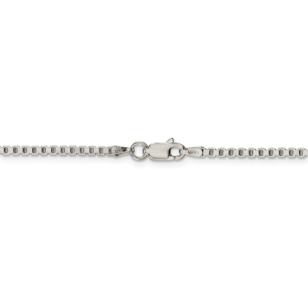 925 Sterling Silver 2mm Box Chain Necklace for Women & Men - Durable Lobster Clasp Jewelry Gift for Anniversary, Birthday & Everyday Wear