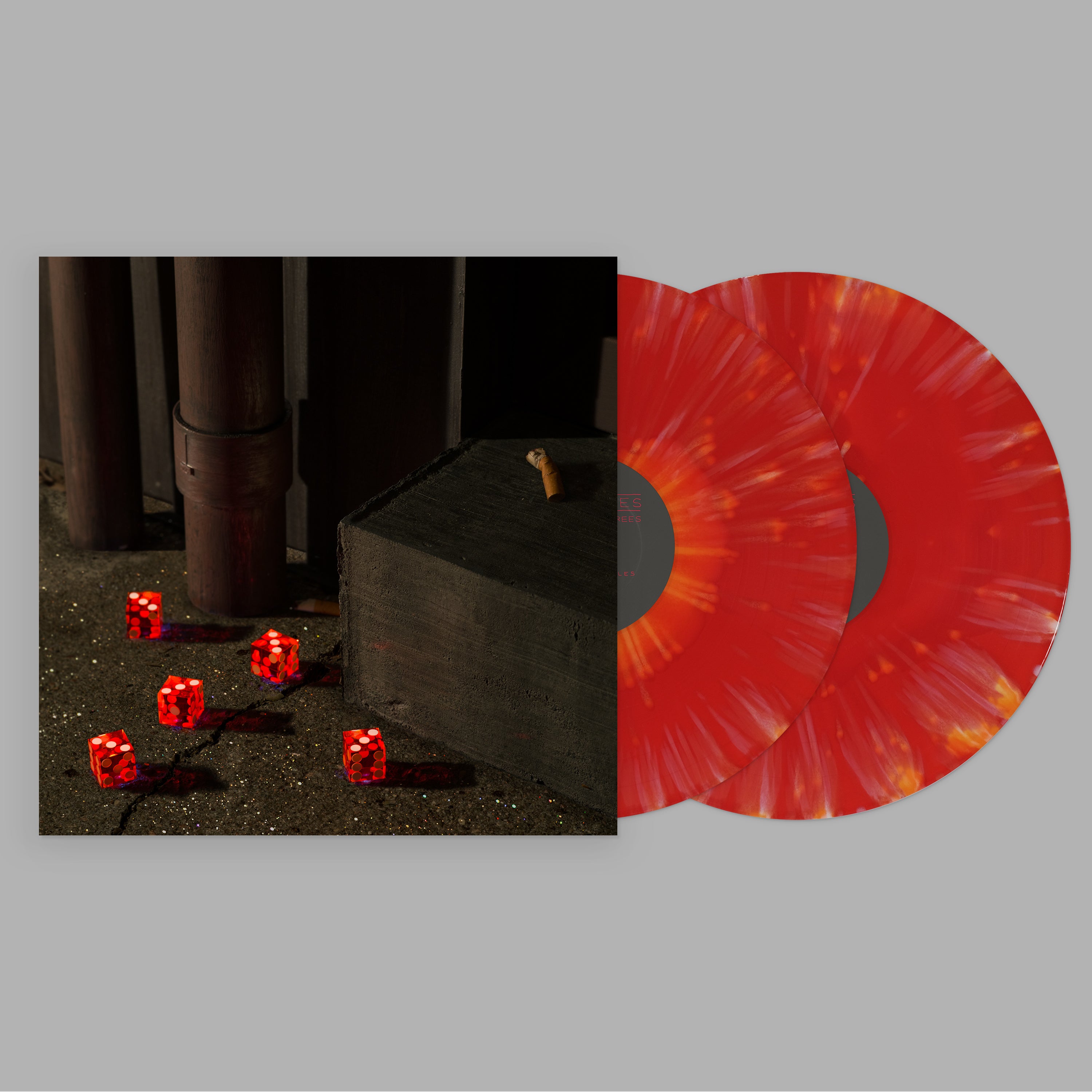 Bright Eyes - Five Dice, All Threes (Red & Orange Splatter Vinyl) | Limited Edition Indie Rock Record | Perfect for Vinyl Collectors & Music Lovers