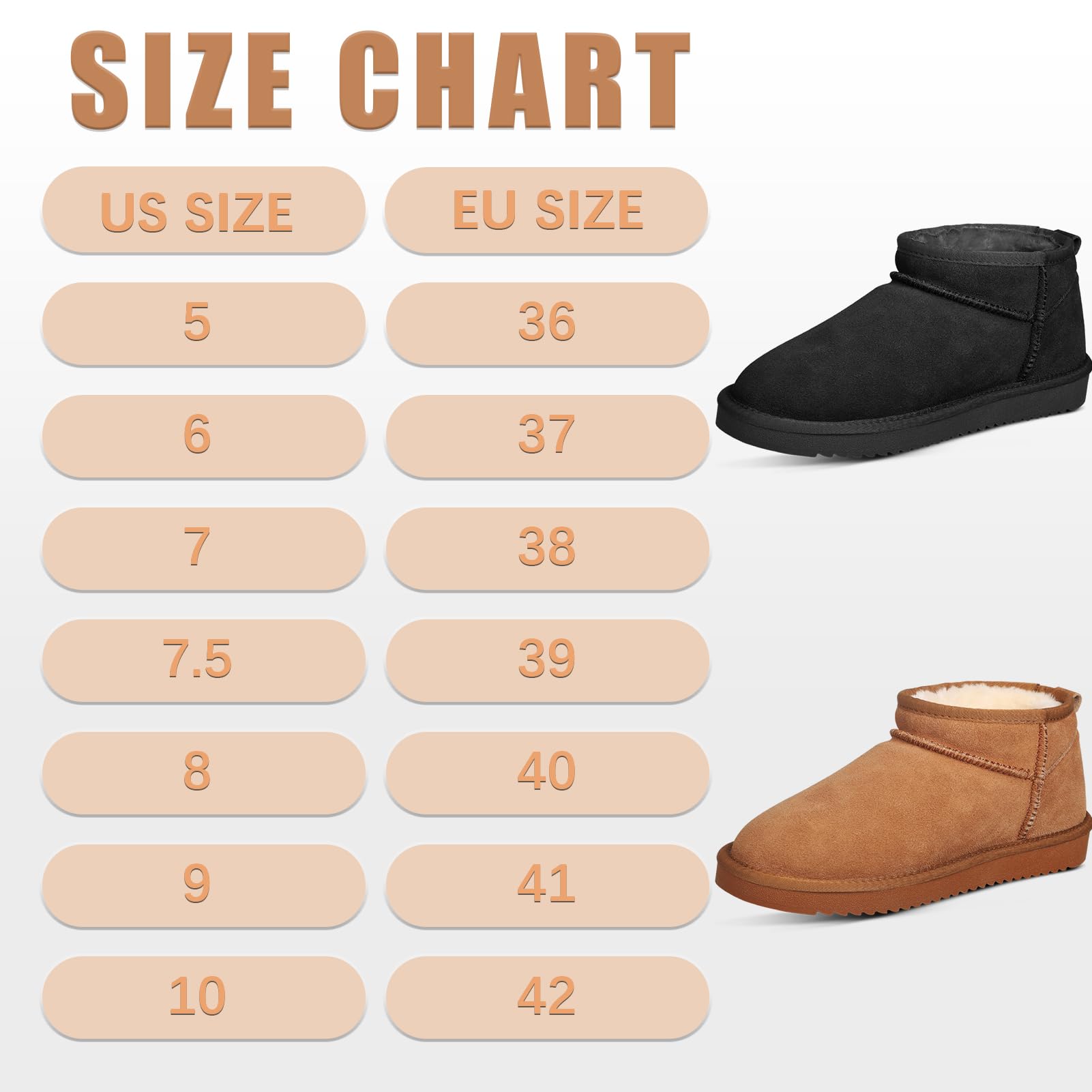 Women's Suede Ankle Boots - Winter Mini Fashion Boots with Fur Lining, Soft & Warm for Comfort | Perfect for Casual Outfits, Office Wear & Cold Weather Fashion