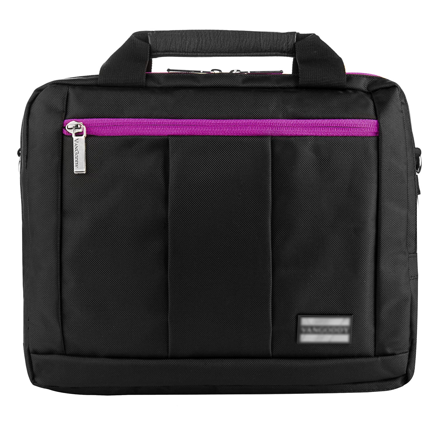Leather College Briefcase Messenger Bag for Dell Inspiron 11, iPad Air, MacBook - Stylish Laptop Bag for Work, School & Business Travel