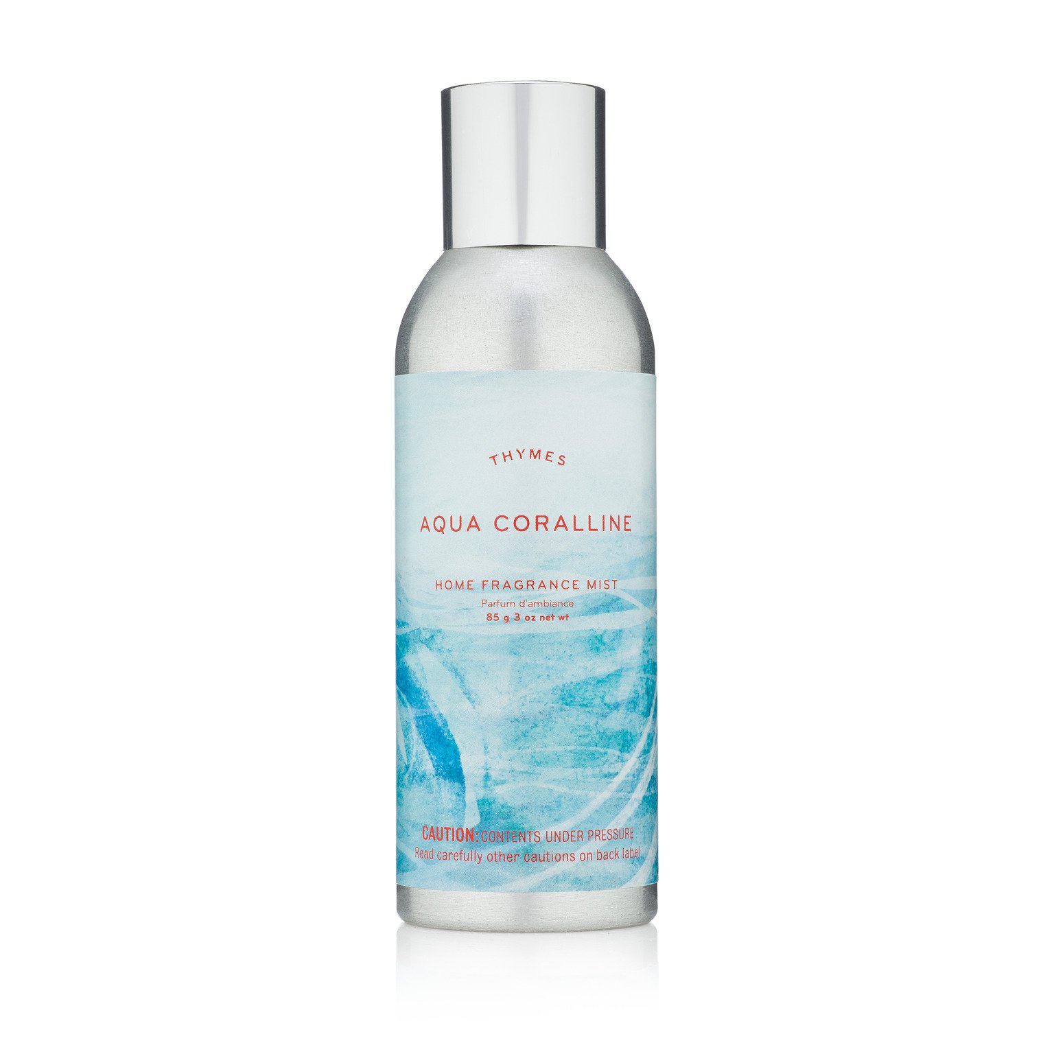 Thymes Aqua Coralline Scented Room Spray - 3 oz Home Fragrance Mist & Air Freshener - Fresh Ocean Breeze for Bedroom, Bathroom & Living Room