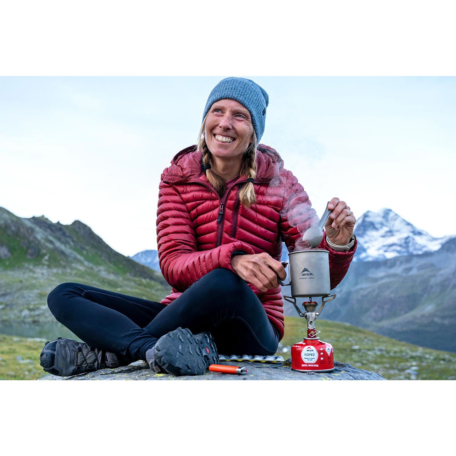 MSR Titan Spork - Lightweight Camping Spoon Fork Combo for Backpacking, Hiking & Outdoor Adventures | Durable Titanium Eating Utensil for Travel, Picnics & Survival Gear