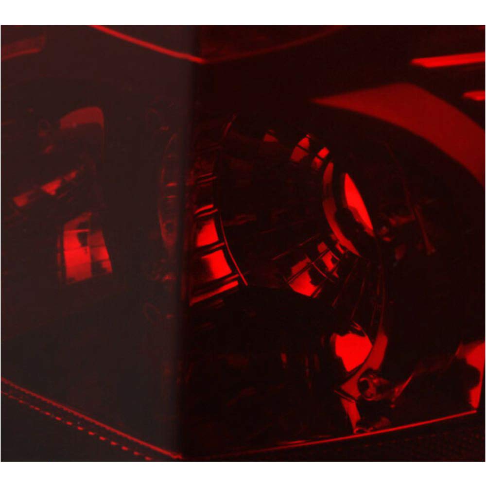 2006-2010 Jeep Commander Dark Red Tail Lights Replacement Pair - Driver & Passenger Side LED Brake Lights for Improved Night Visibility & Style Upgrade