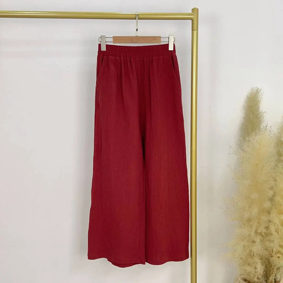 Modest Muslim Women's Wrinkle-Free Pants - Comfortable Daily Wear for Prayer, Work & Casual Outfits