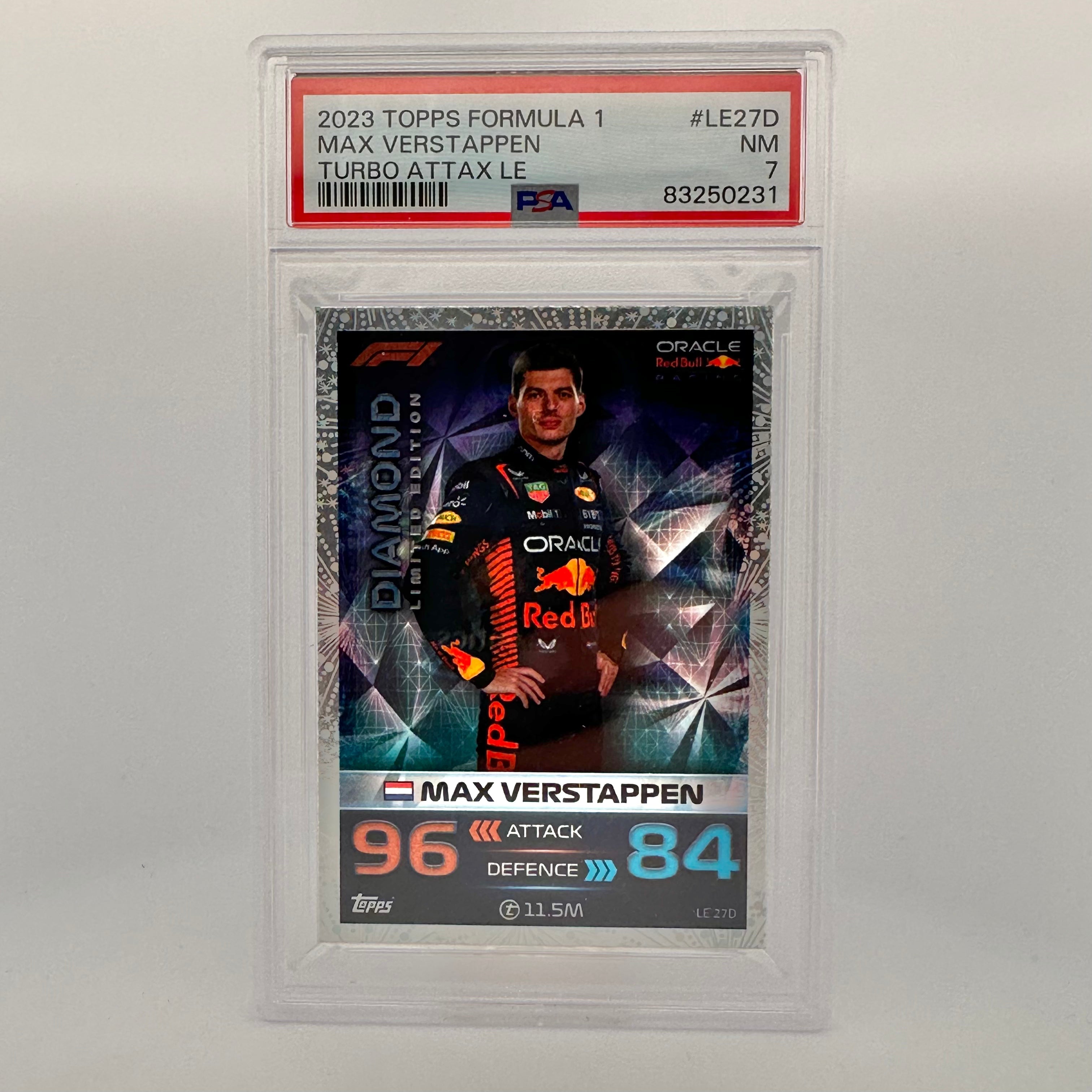 PSA 7 Max Verstappen #LE27D Diamond Limited Edition Trading Card - Perfect for F1 Collectors, Sports Memorabilia Enthusiasts & Investment Portfolio