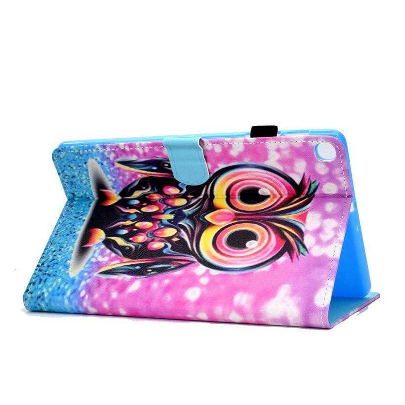 Colorful Pattern Protective Case for Samsung Galaxy Tab A 10.1 (2019) T510 T515 - Slim Shell with Stand Feature - Perfect for Work, Travel & Home Use