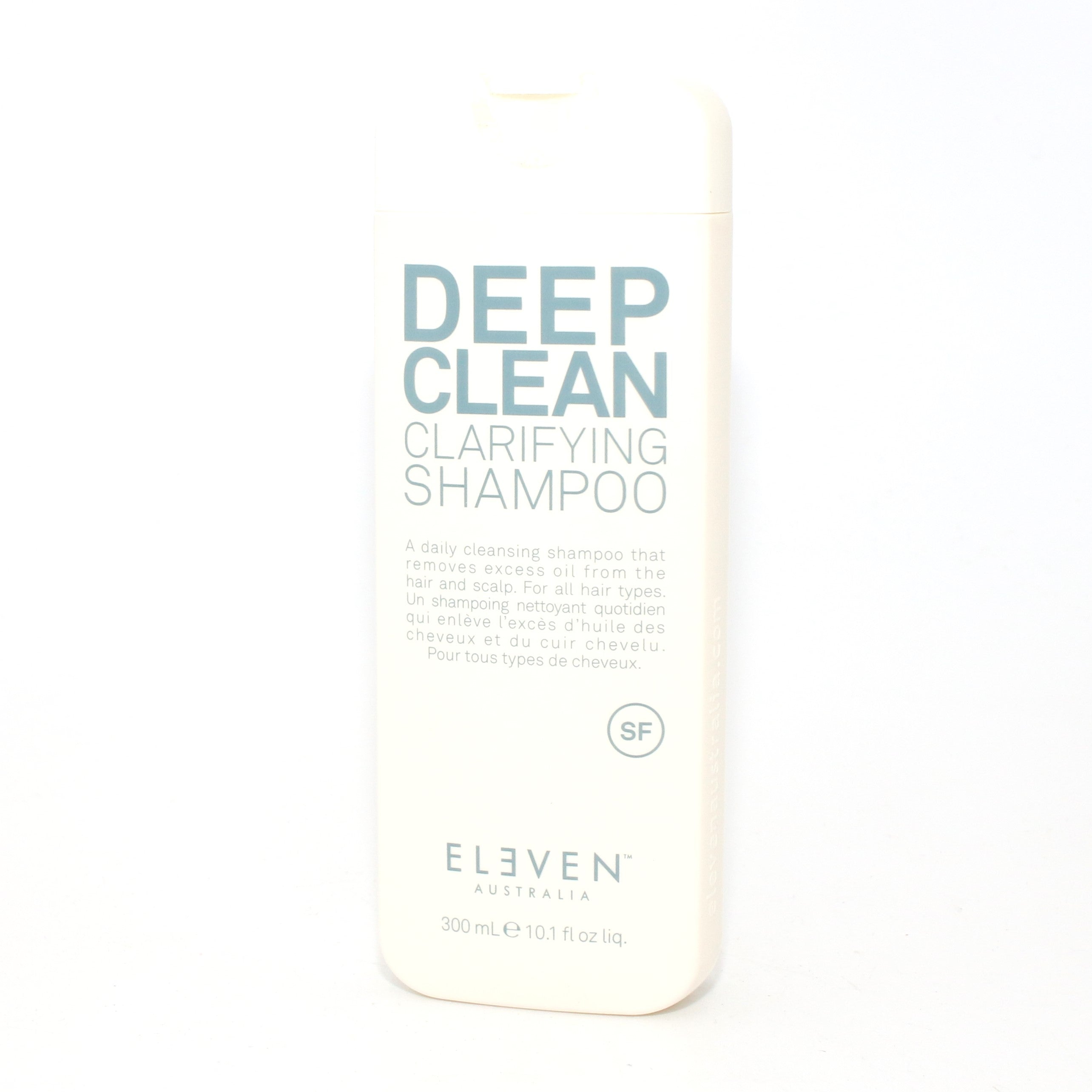 Eleven Deep Clean Clarifying Shampoo 10.1 oz - Purifying Scalp Treatment for Oily Hair & Buildup Removal - Perfect for Post-Workout & Pre-Styling