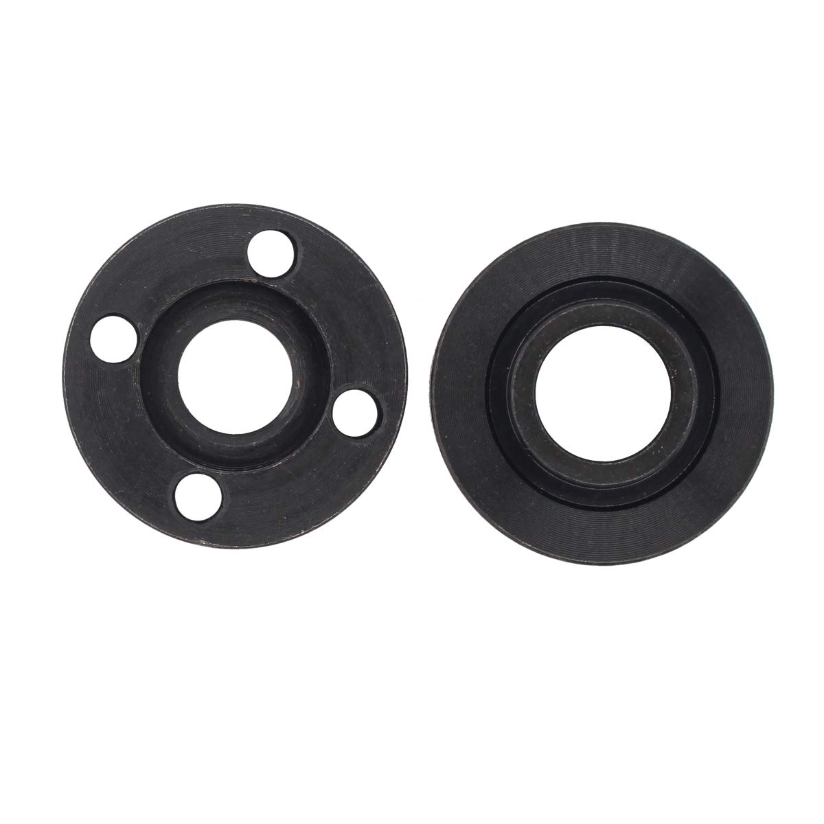 Angle Grinder Inner Outer Flange Lock Nut Set of 2 - Compatible with Black & Decker, DeWalt, Ryobi, Milwaukee & Makita (224399-1, 193465-4, 224568-4) - Durable Metal Replacement Parts for Grinding, Cutting & Polishing