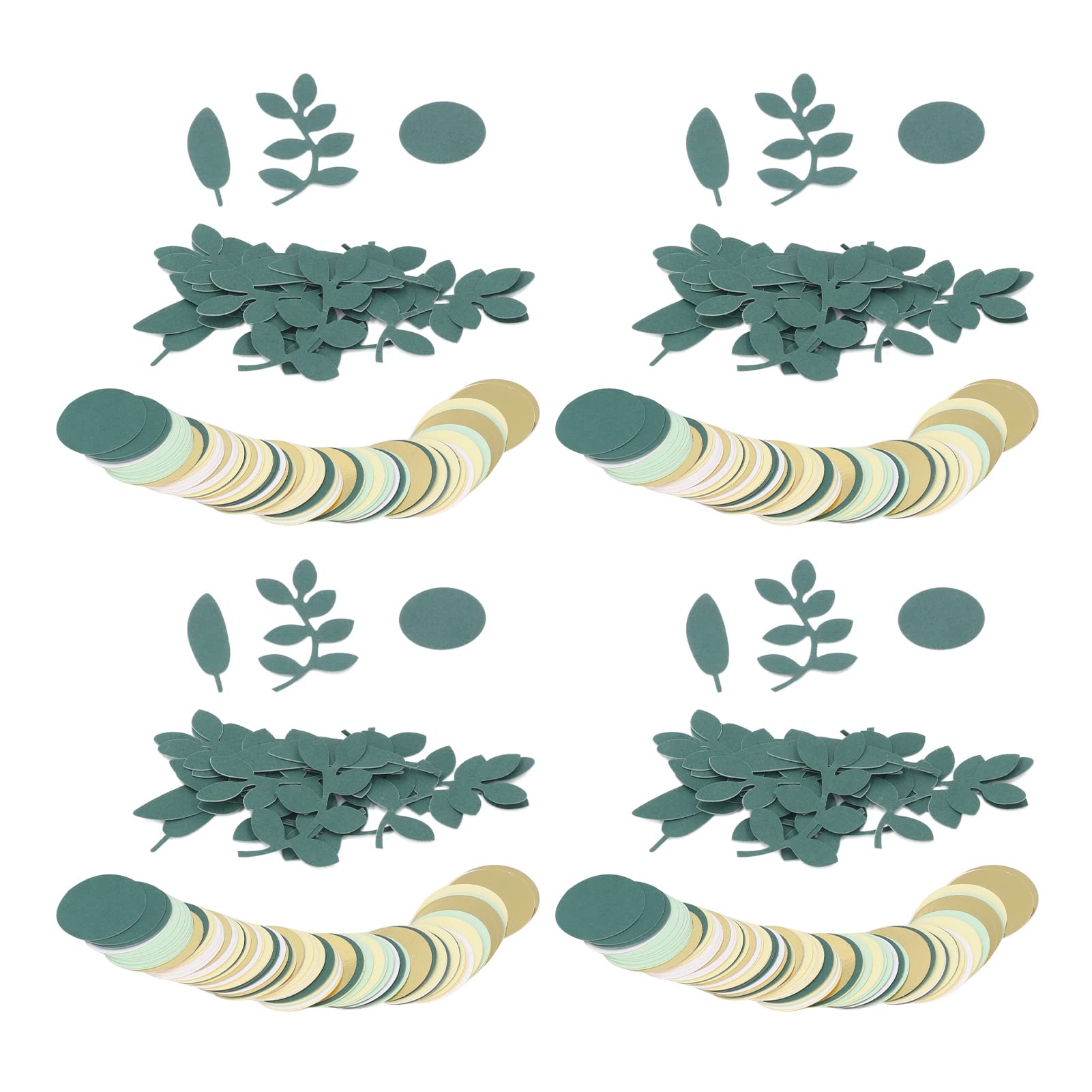 400Pcs Olive Green Confetti Dots - Natural Greenery Round Confetti for Baby Shower, Gender Reveal, Birthday Party Decorations - Perfect for Table Scatter, Photo Backdrops & Wedding Centerpieces