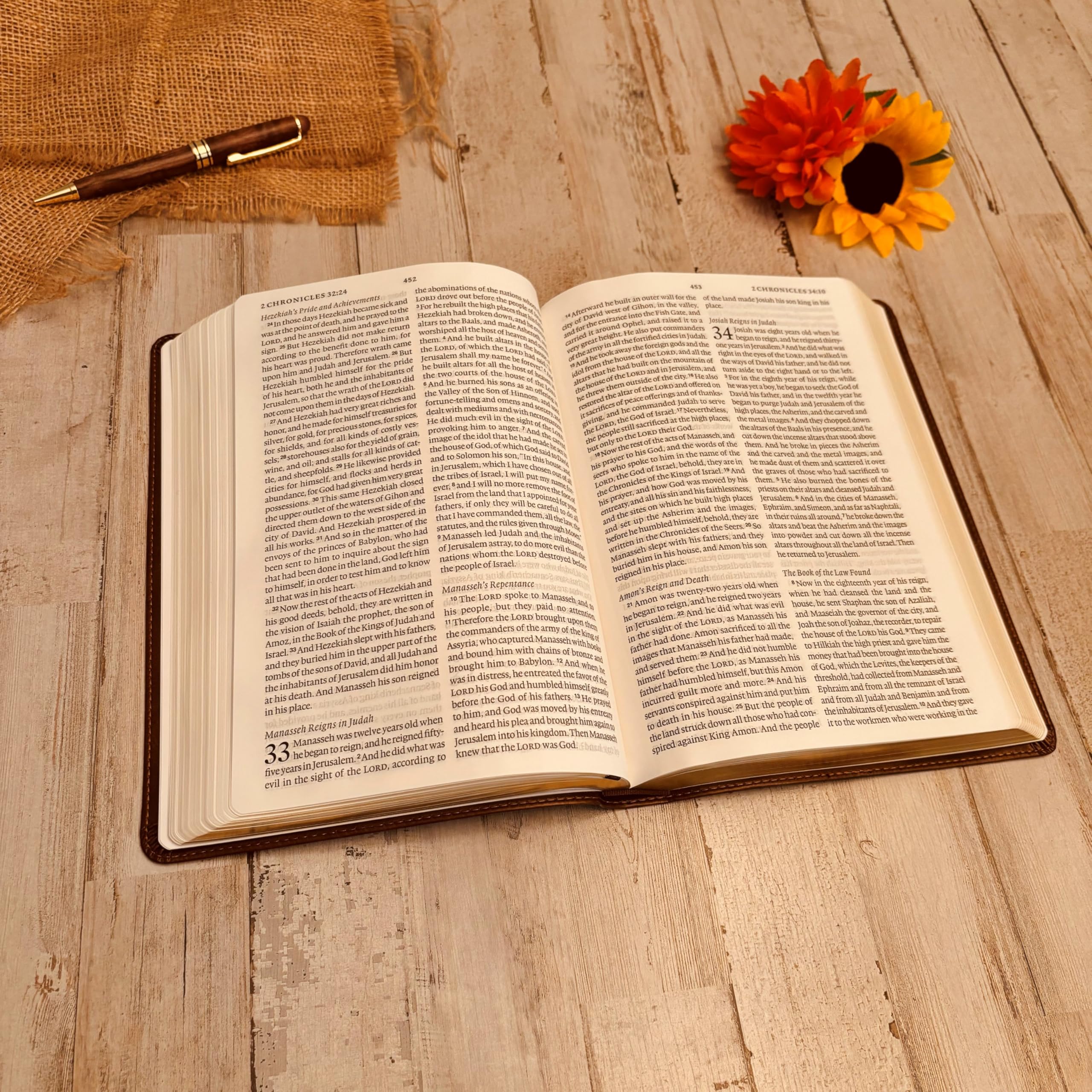 Custom Engraved ESV Bible - Personalized Large Print Double-Column English Standard Holy Bible with Designer Assistance | Perfect for Weddings, Baptisms & Spiritual Gifts