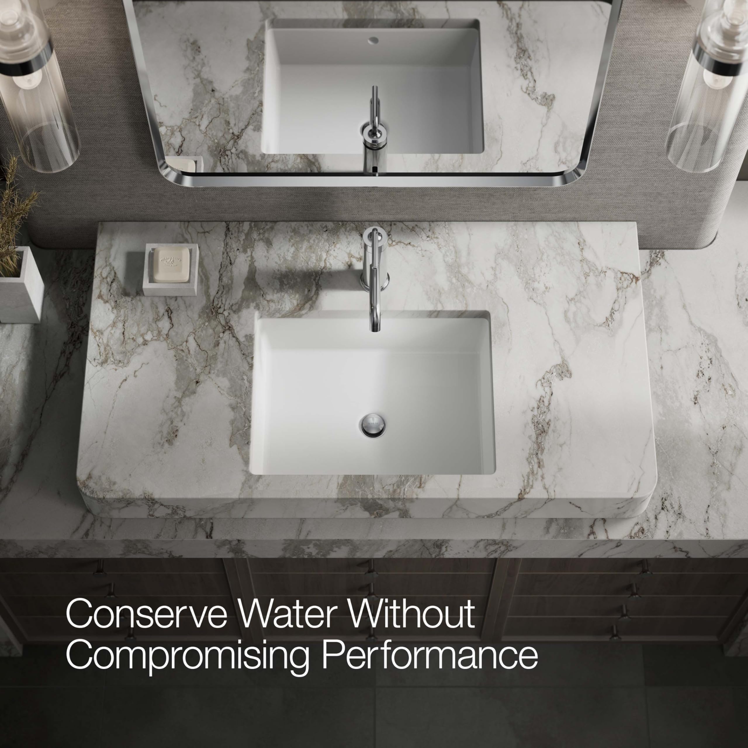 Purist Single-Handle Bathroom Sink Faucet with Straight Lever Handle - 1.2 GPM Water-Saving Design in Polished Chrome Finish | Perfect for Modern Bathrooms, Powder Rooms & Guest Baths