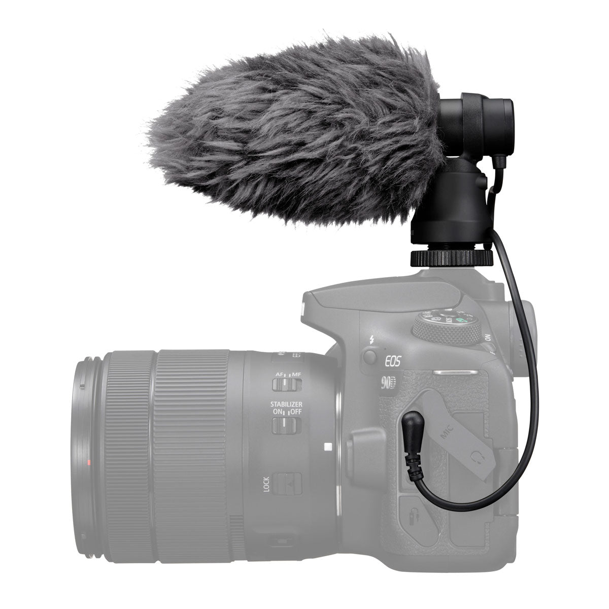 Canon DM-E100 Professional Stereo Microphone for DSLR, Camcorder & Streaming - High-Quality Audio for Vlogging, Interviews & Live Broadcasts