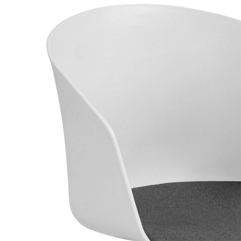 LIDAN Ergonomic Office Chair - Adjustable Height, Swivel & Rolling - White & Black - Perfect for Home Office, Gaming & Workspace Comfort