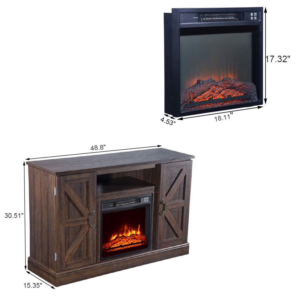 Electric Fireplace TV Stand with Remote Control - 51