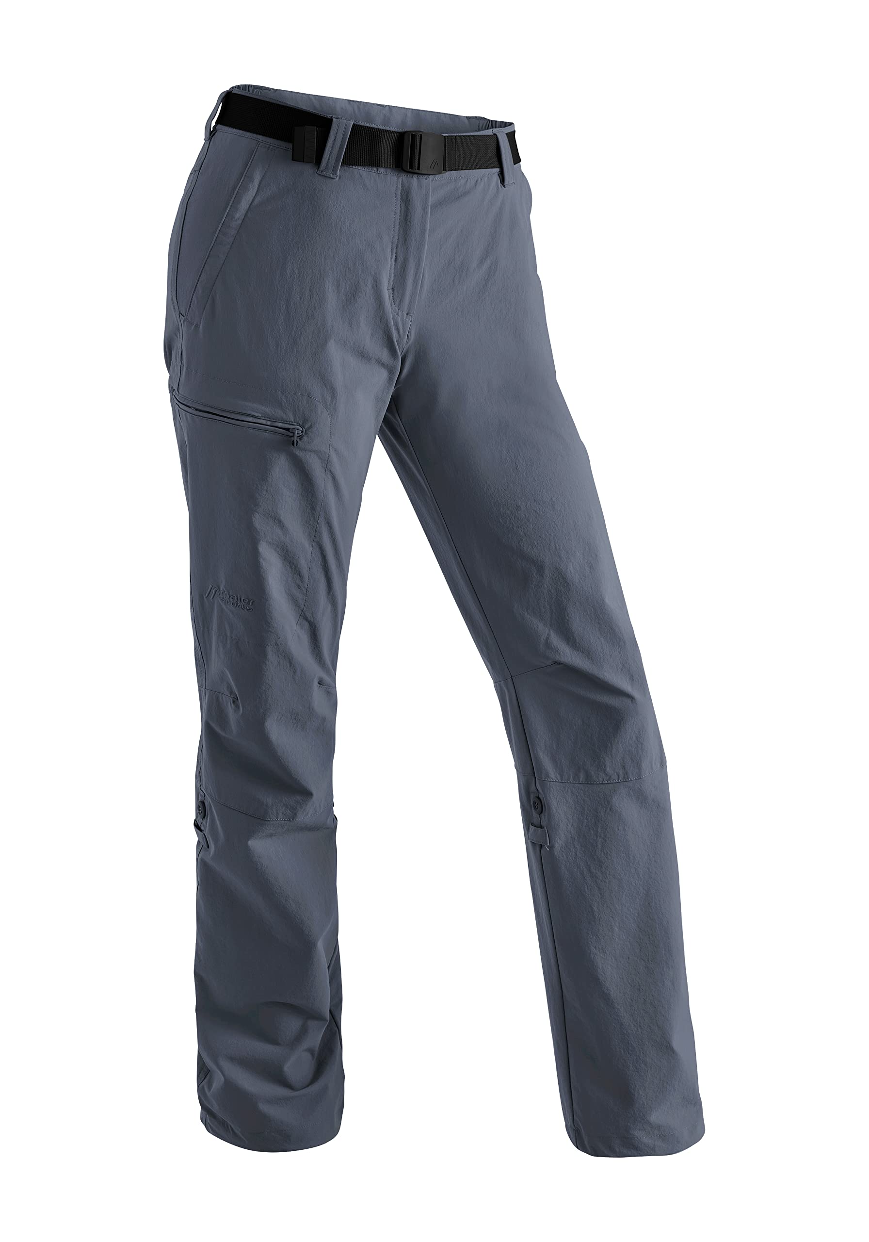 Maier Sports Lulaka Women's Hiking Pants - Grey/Black - Lightweight Quick-Dry Outdoor Pants for Hiking, Camping & Travel