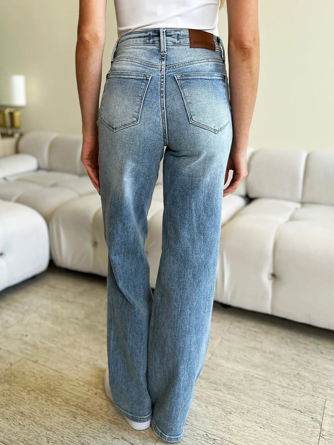 Judy Blue High Waist Wide Leg Jeans for Women - Comfortable Stretch Denim Pants with Flattering Fit | Perfect for Casual Wear, Office Outfits & Weekend Style