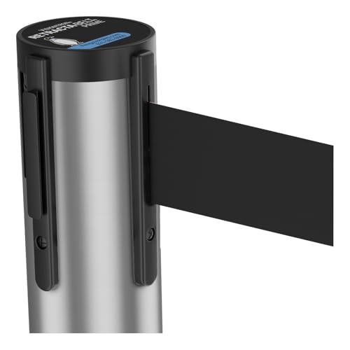 Satin Silver Post w/ Black Belt