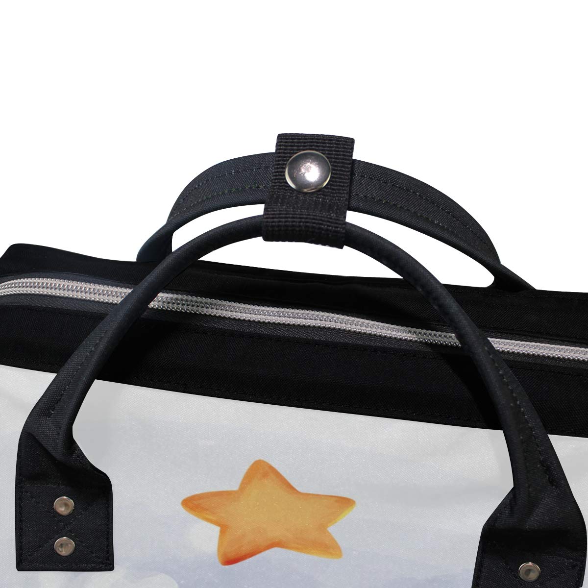 **LDIYEU Baby Moon Elephant Star Diaper Backpack - Large Capacity Lightweight Travel Diaper Bag for Moms, Women & Girls - Perfect for Daycare, Outings & Family Trips**