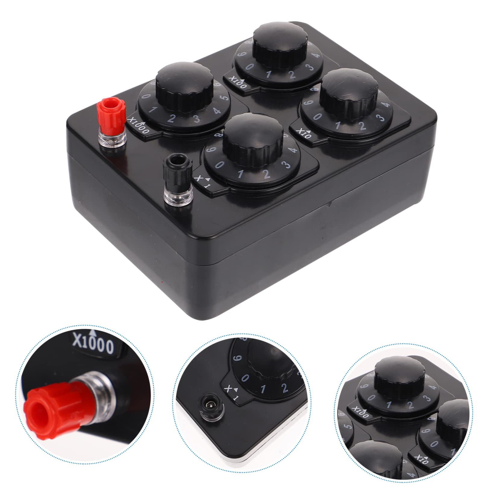 Gatuida Variable Resistor Box - Adjustable Resistance Tool for Electronics Experiments & Circuit Testing | Perfect for DIY Projects, Physics Labs & Electrical Engineering Education