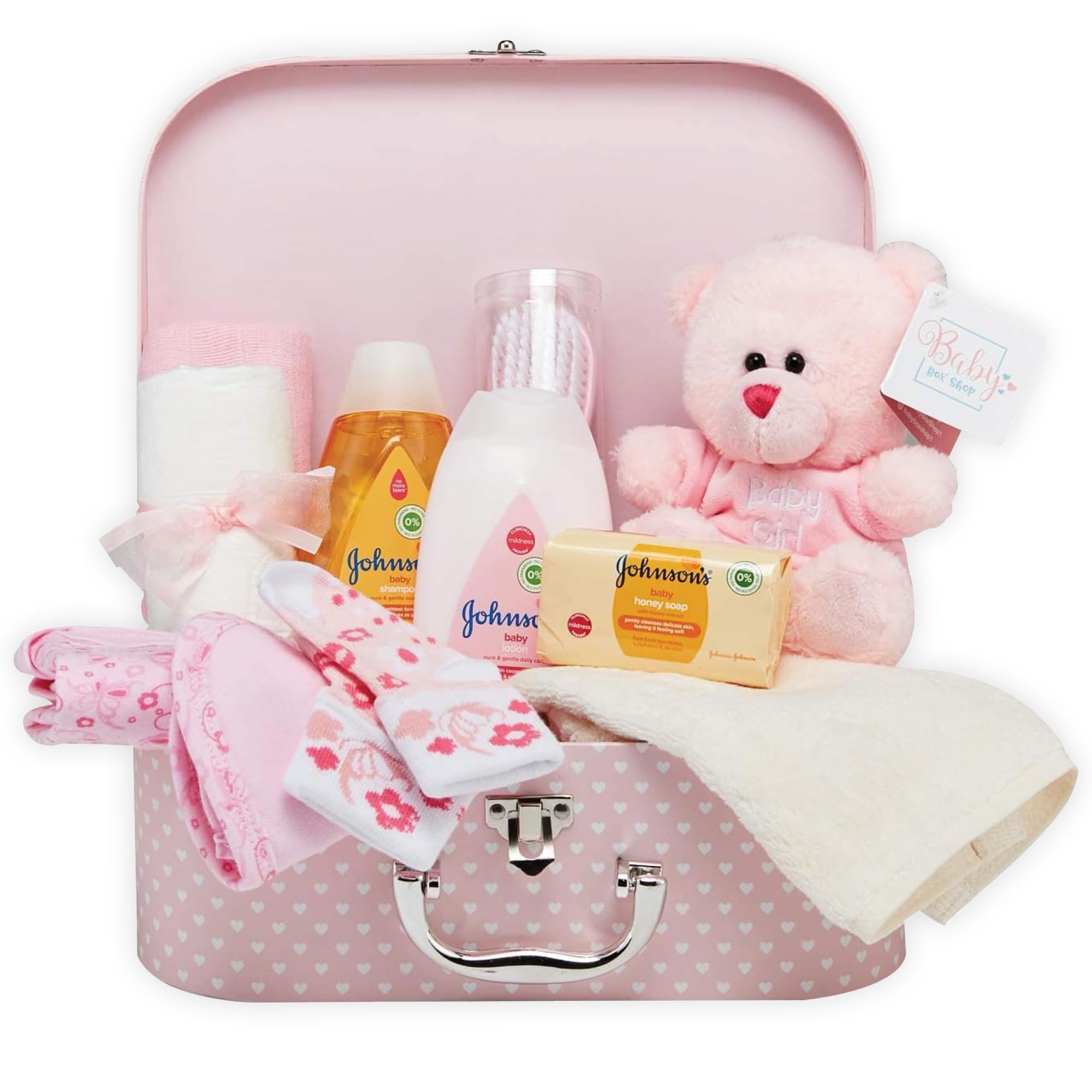 12-Piece Baby Girl Shower Gift Set - Newborn Essentials & Unique Pink Baby Hamper for Girls | Perfect for Baby Showers, Birthdays & Welcome Gifts