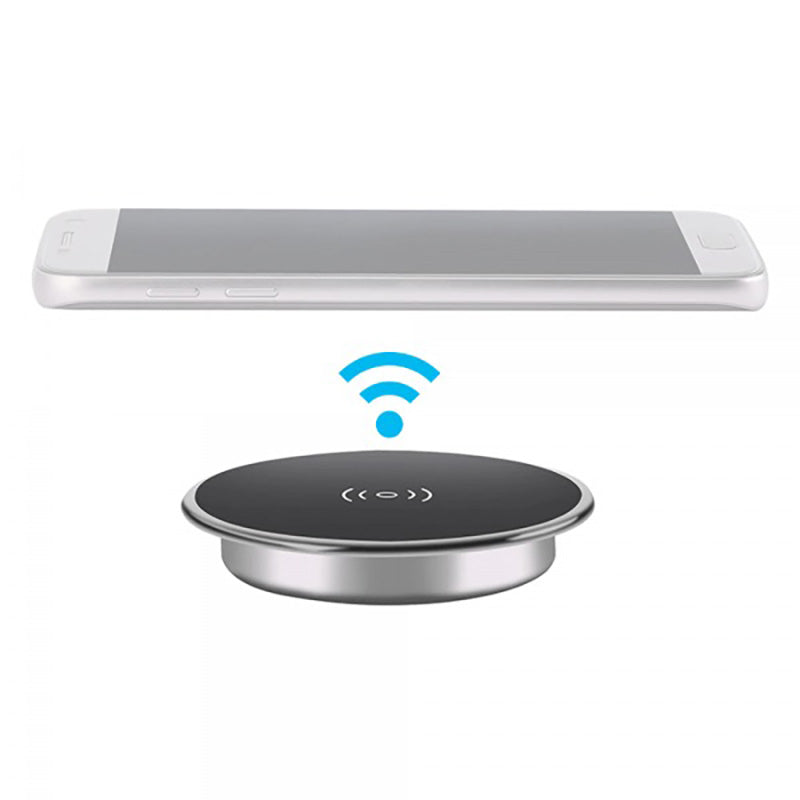 Wireless Charging Dock for Desk - 7cm Fast Charging Pad | Qi-Certified Phone Charger for iPhone, Samsung, Galaxy | Perfect for Office, Bedside & Car Use